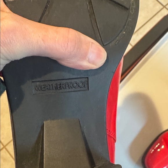 Weatherproof Red Heeled Boots - Picture 2 of 16